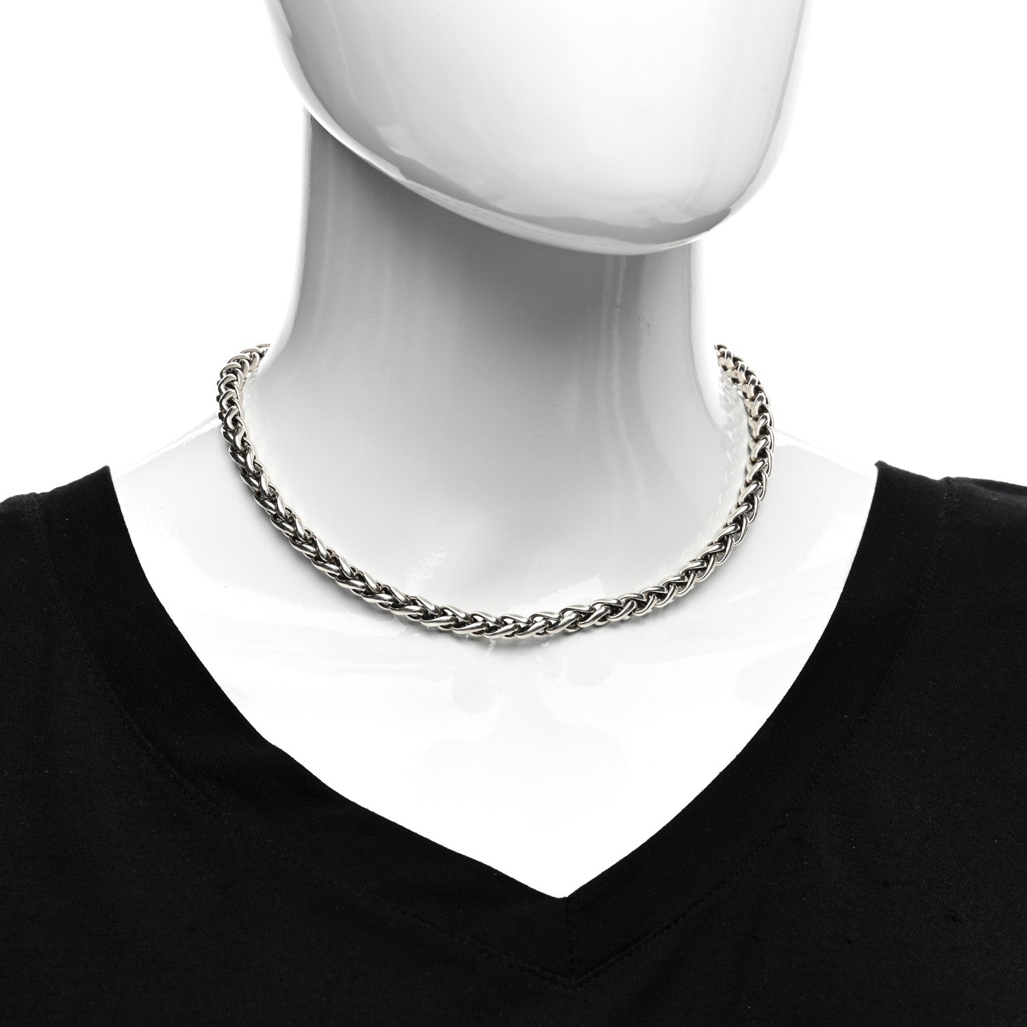 David Yurman Sterling Silver 14K Yellow Gold 6mm Wheat Chain Necklace 2 of 4