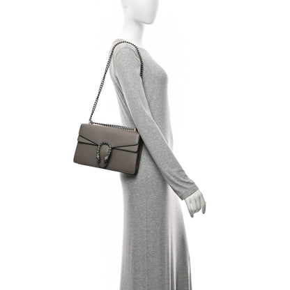 Gucci Pebbled Calfskin Small Dionysus Shoulder Bag Dusty Grey 12 of 12
