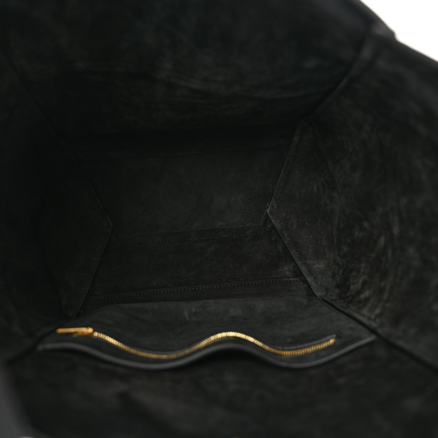 Celine Soft Grained Calfskin Sangle Bucket Bag Black 5 of 12