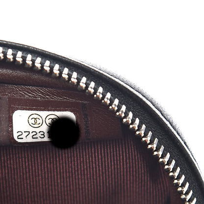 Chanel Lambskin Quilted Zip Around Classic Coin Purse Black 7 of 8