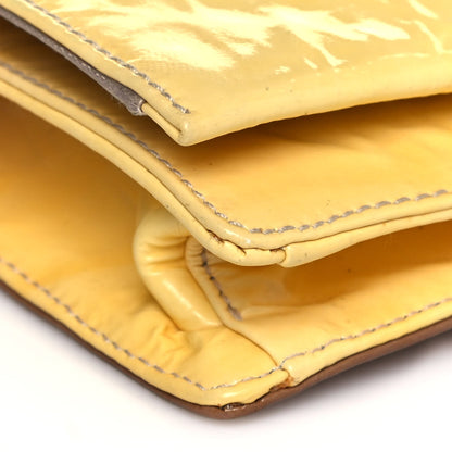Prada Vernice Sfumata Clutch Yellow Black 9 of 17