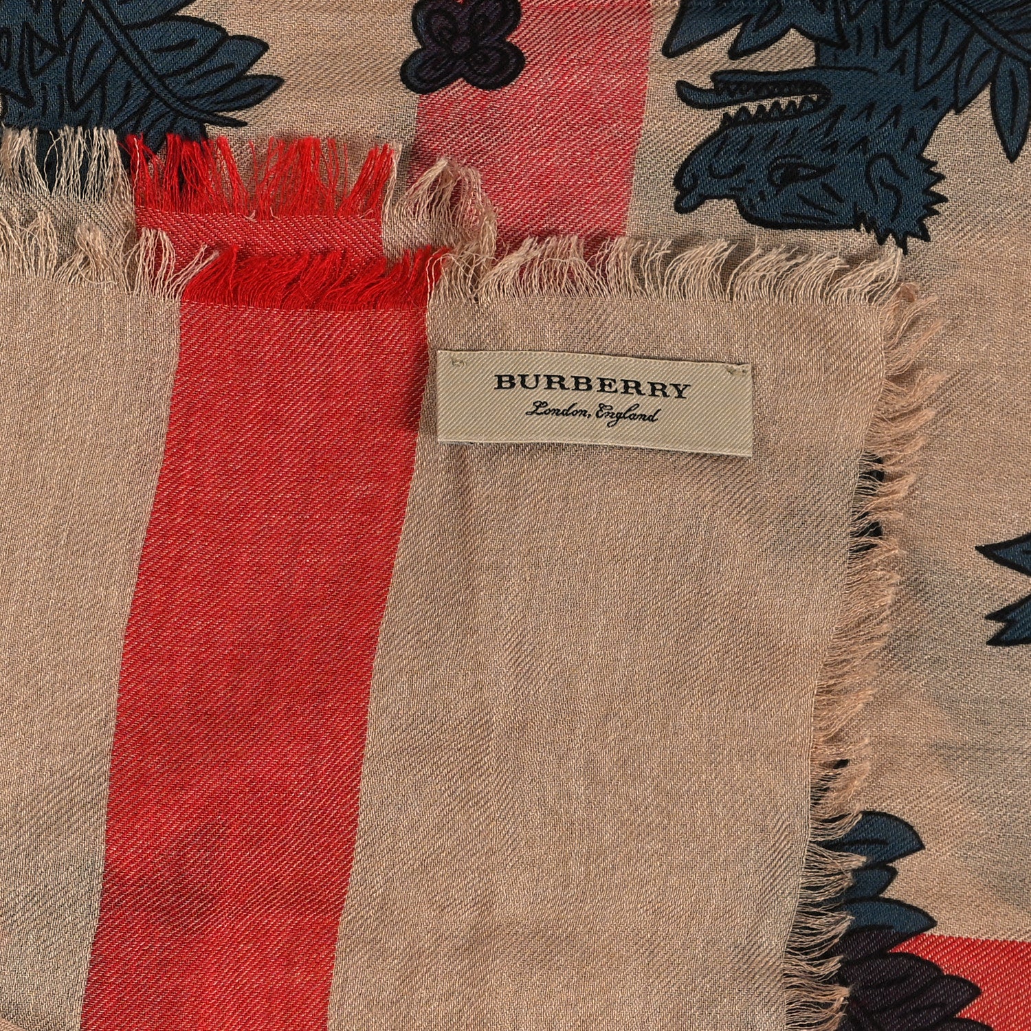 Burberry Modal Cashmere Check Scarf 2 of 3