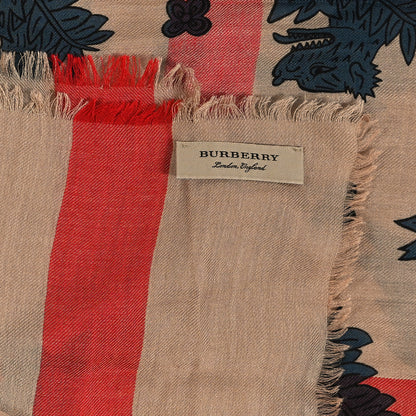 Burberry Modal Cashmere Check Scarf 2 of 3