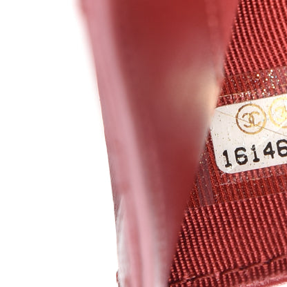 Chanel Lambskin Quilted Zipped Pocket Wallet Red 8 of 11