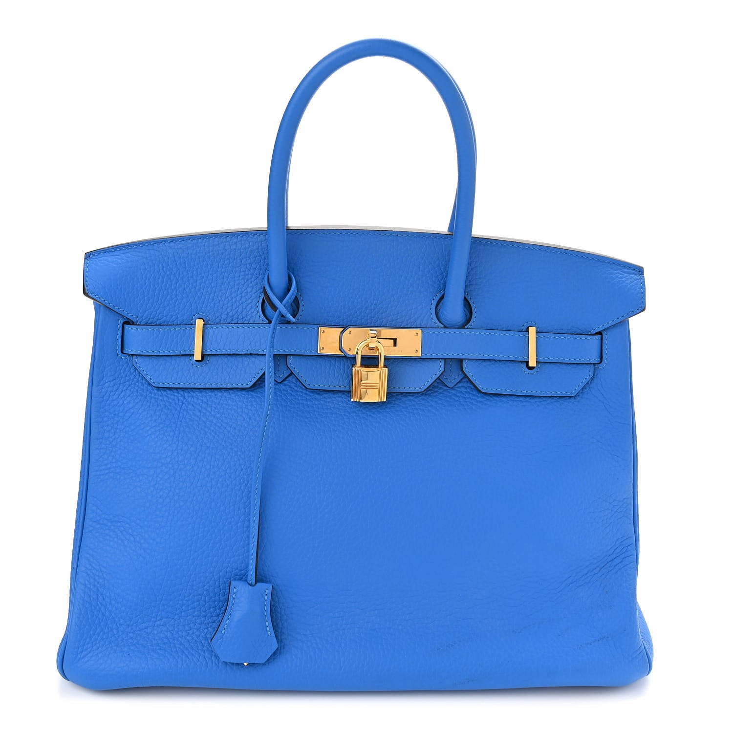 Hermes Taurillon Clemence Birkin 35 Bleu Hydra 1 of 10