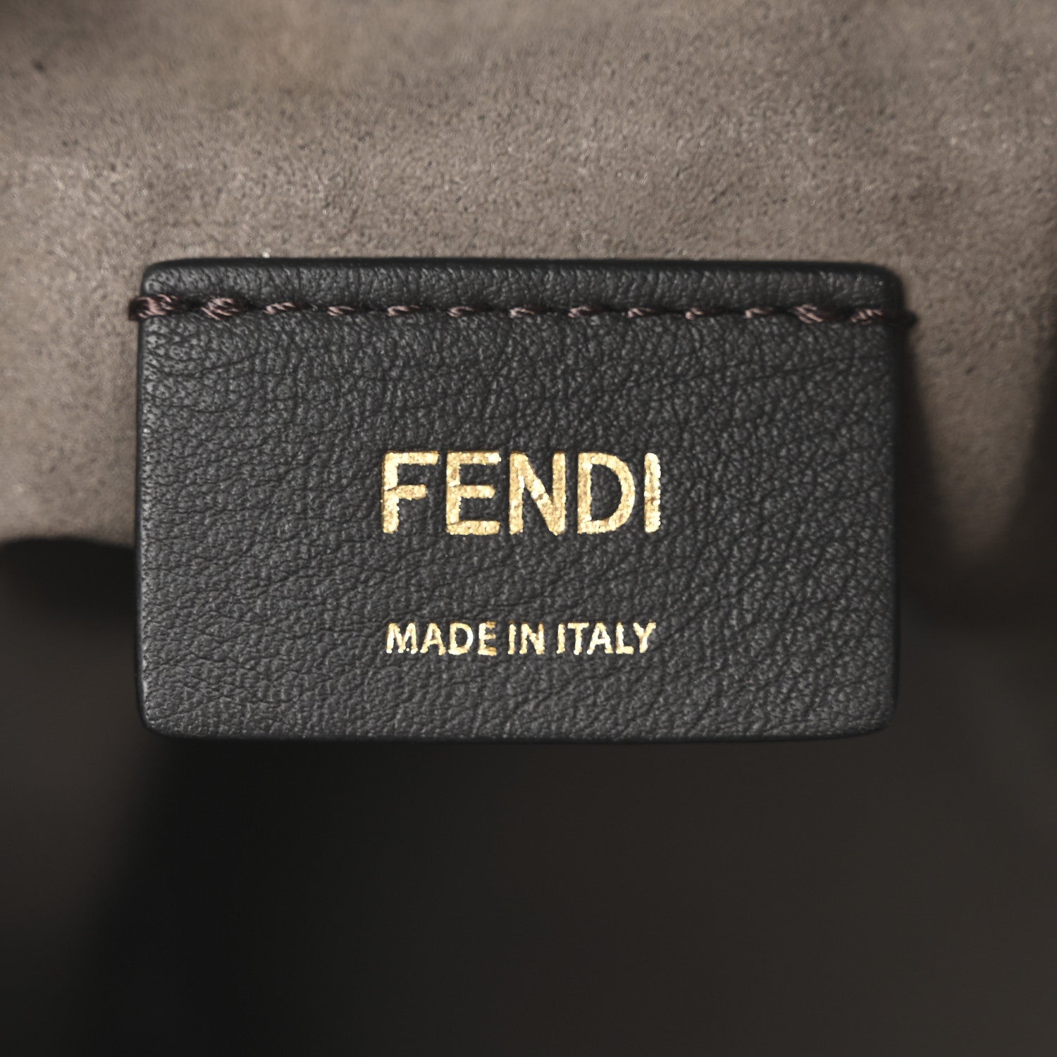 Fendi Vitello Liberty F is Fendi Bi-Color FF 1974 Embossed Mini Mon Tresor Bucket Bag Maya Black 6 of 10