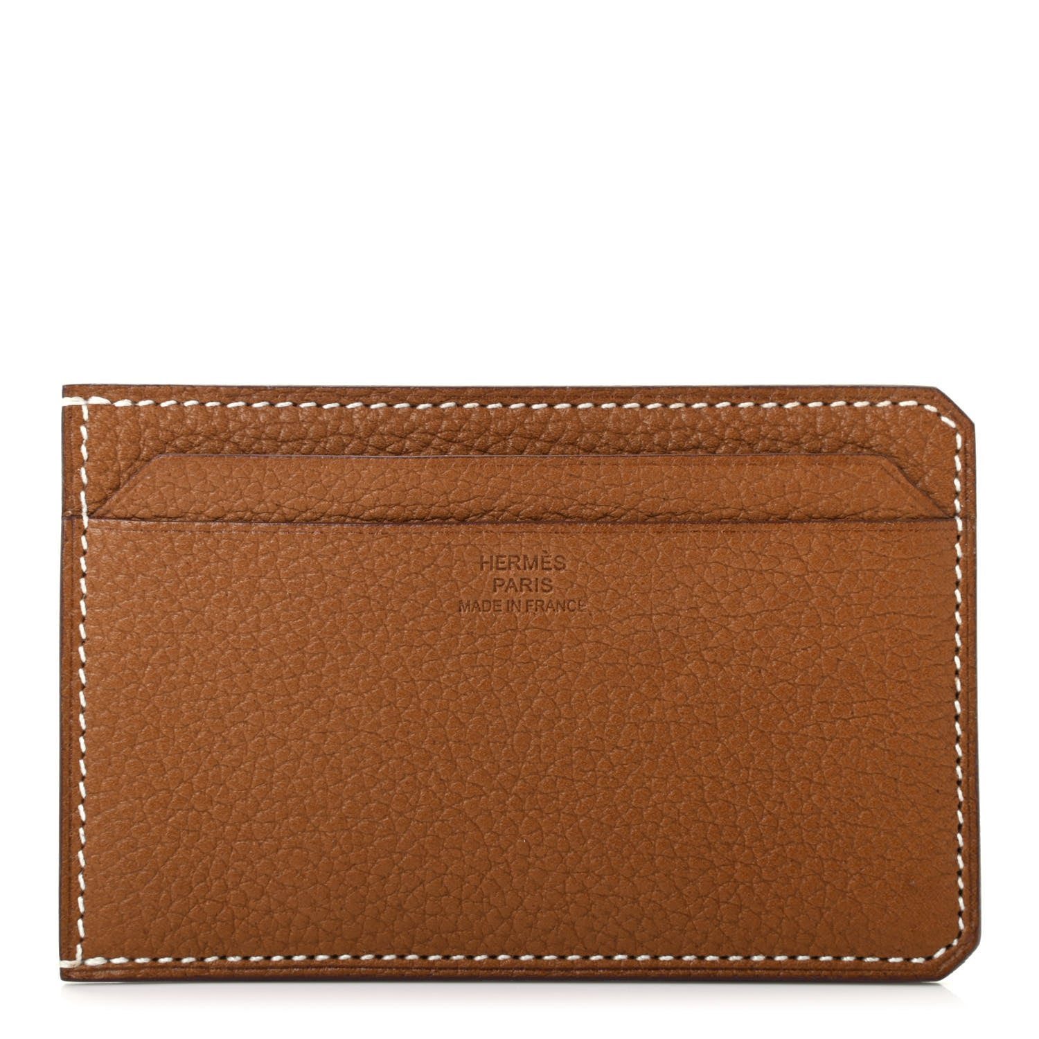Hermes Barenia Faubourg City 4CC Card Holder Fauve 1 of 7