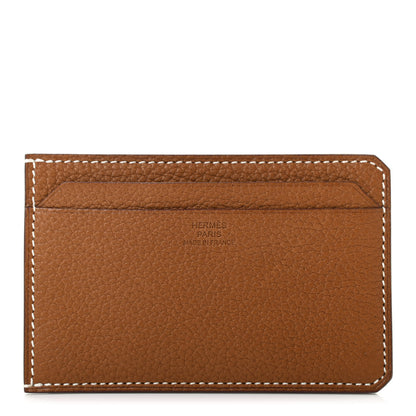 Hermes Barenia Faubourg City 4CC Card Holder Fauve 1 of 7