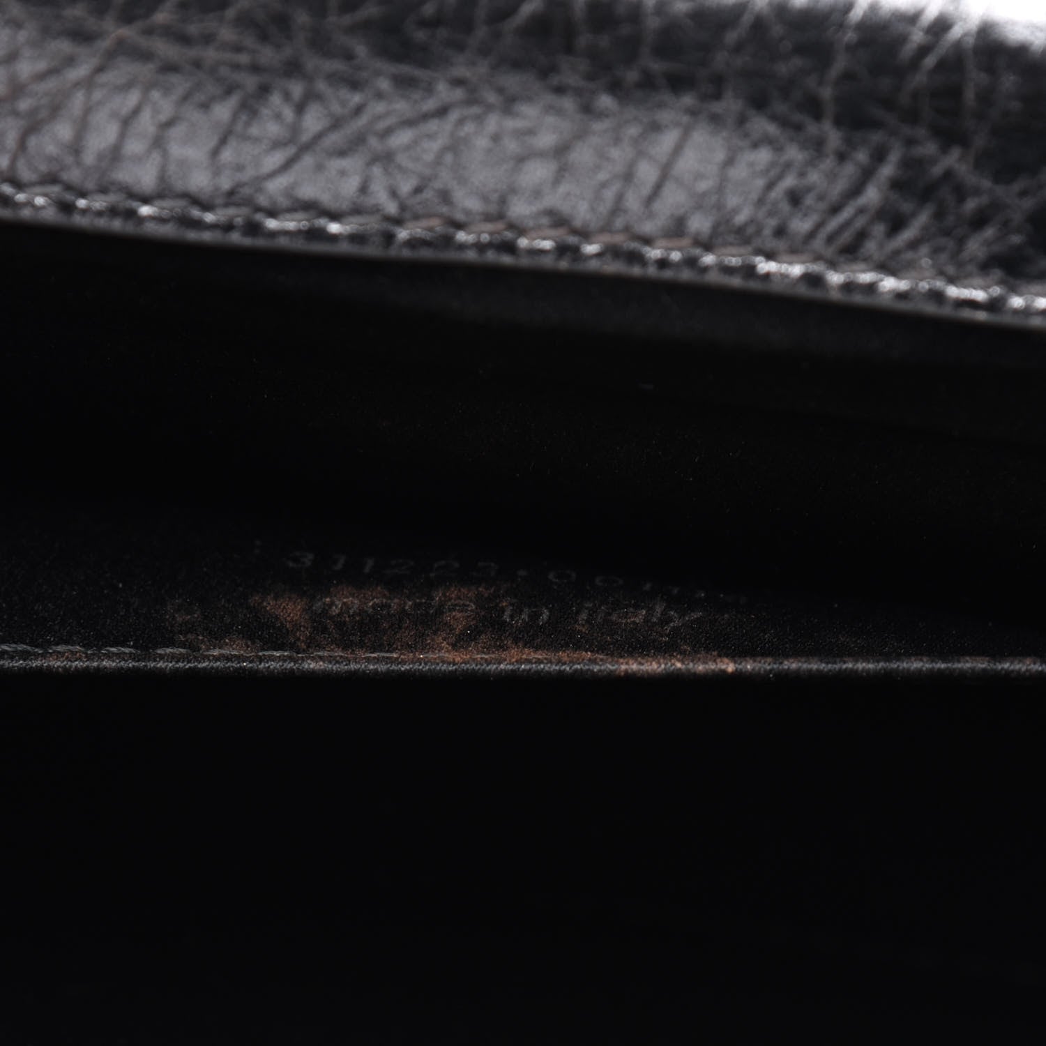Saint Laurent Metallic Calfskin Monogram Large Belle De Jour Clutch Dark Silver 8 of 22