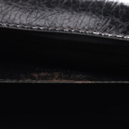 Saint Laurent Metallic Calfskin Monogram Large Belle De Jour Clutch Dark Silver 8 of 22