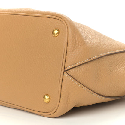 Prada Vitello Daino Shopping Tote Sughero 10 of 15
