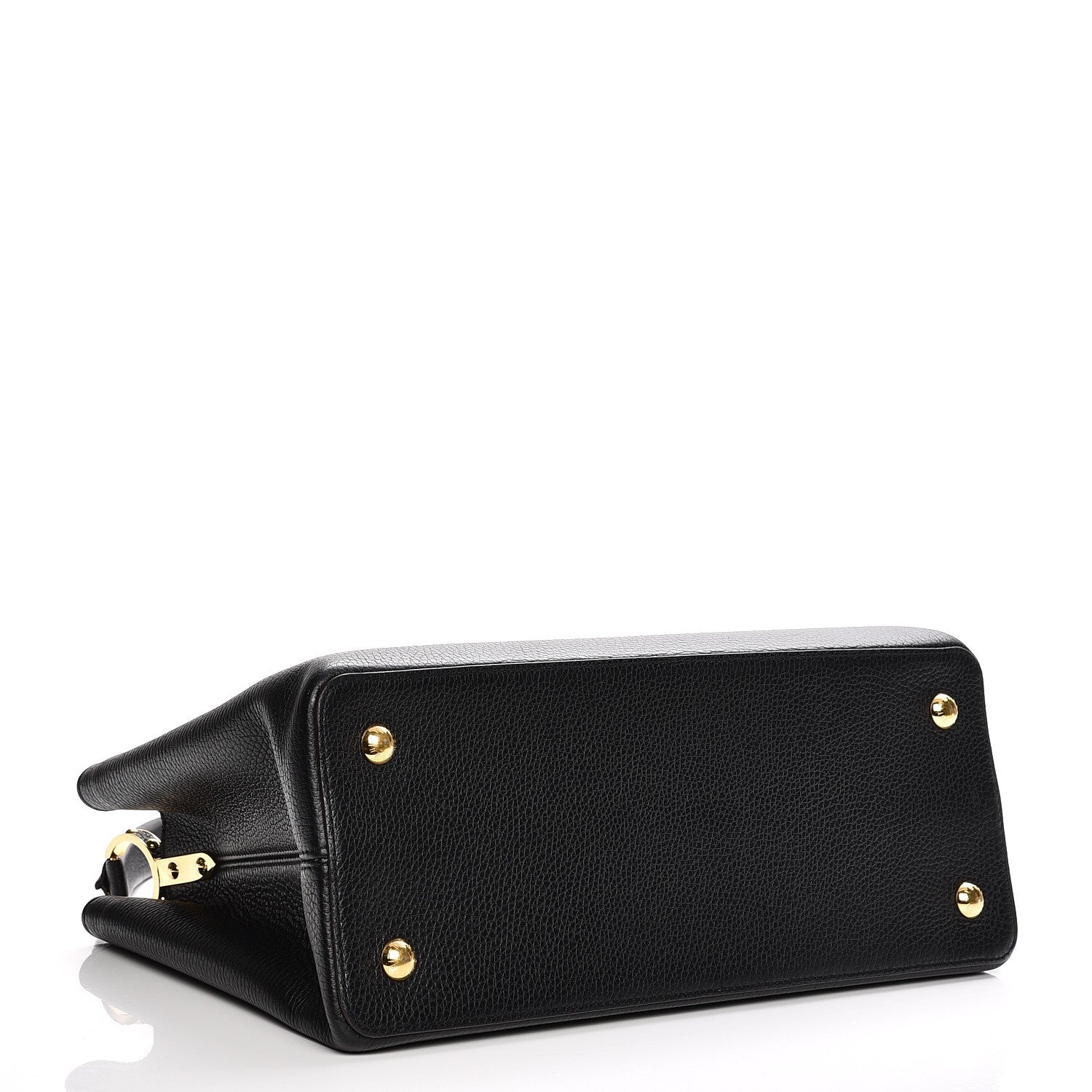 Louis Vuitton Taurillon Capucines MM Black 4 of 10