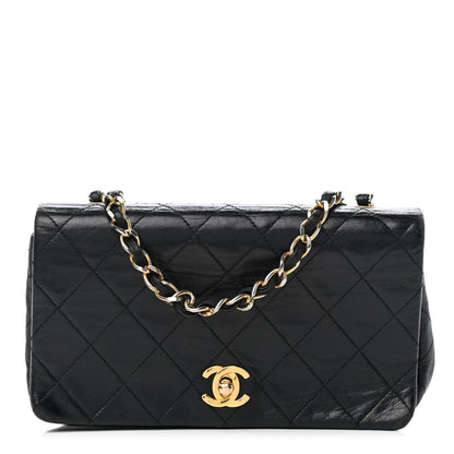 Chanel Lambskin Quilted Small Single Flap Black 2 of 9