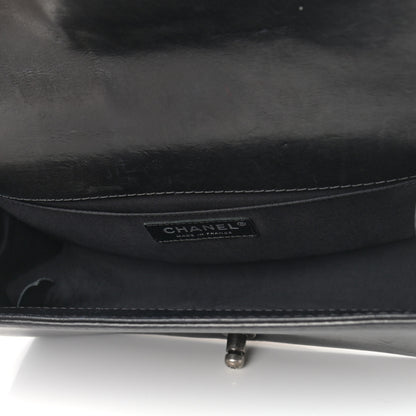 Chanel Lambskin Quilted Medium Boy Flap Black Beige 4 of 11