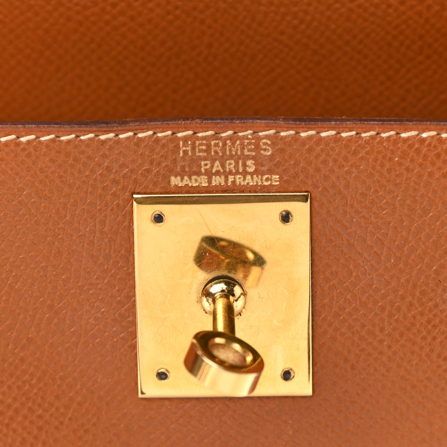 Hermes Courchevel Kelly Sellier 28 Gold 6 of 18