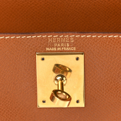 Hermes Courchevel Kelly Sellier 28 Gold 6 of 18