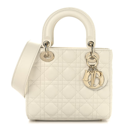 Christian Dior Lambskin Cannage Small My ABCDior Lady Dior White 1 of 10