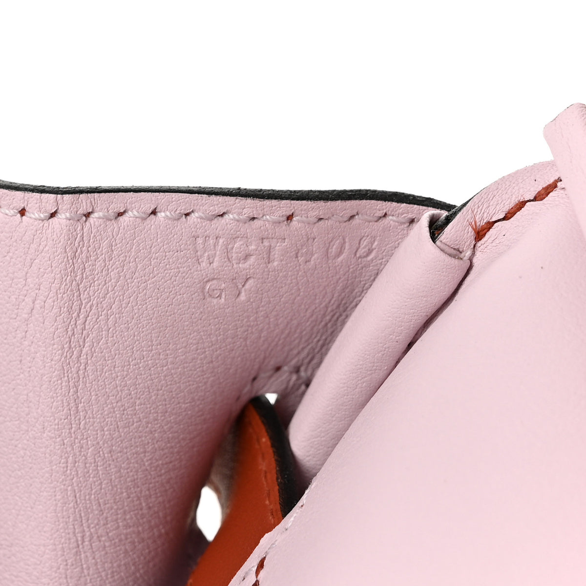 Toile Swift Verso Birkin 30 Cuivre Mauve Pale