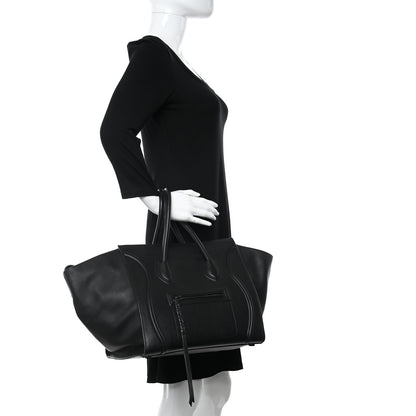 Celine Smooth Calfskin Medium Phantom Luggage Black 2 of 12
