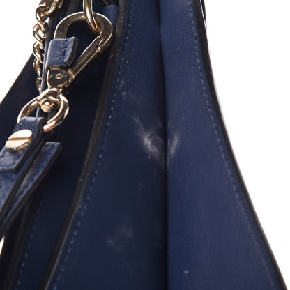 Chloe Suede Calfskin Medium Faye Shoulder Bag Silver Blue 11 of 16