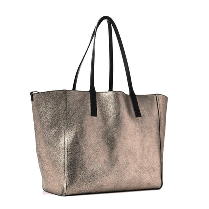 MCM Grained Calfskin Medium Reversible Wandel Tote Black 4 of 29