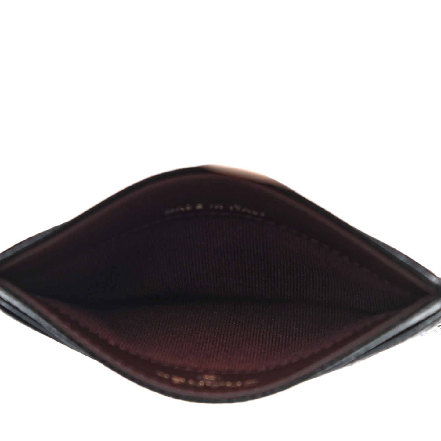 Caviar Quilted Card Holder Black