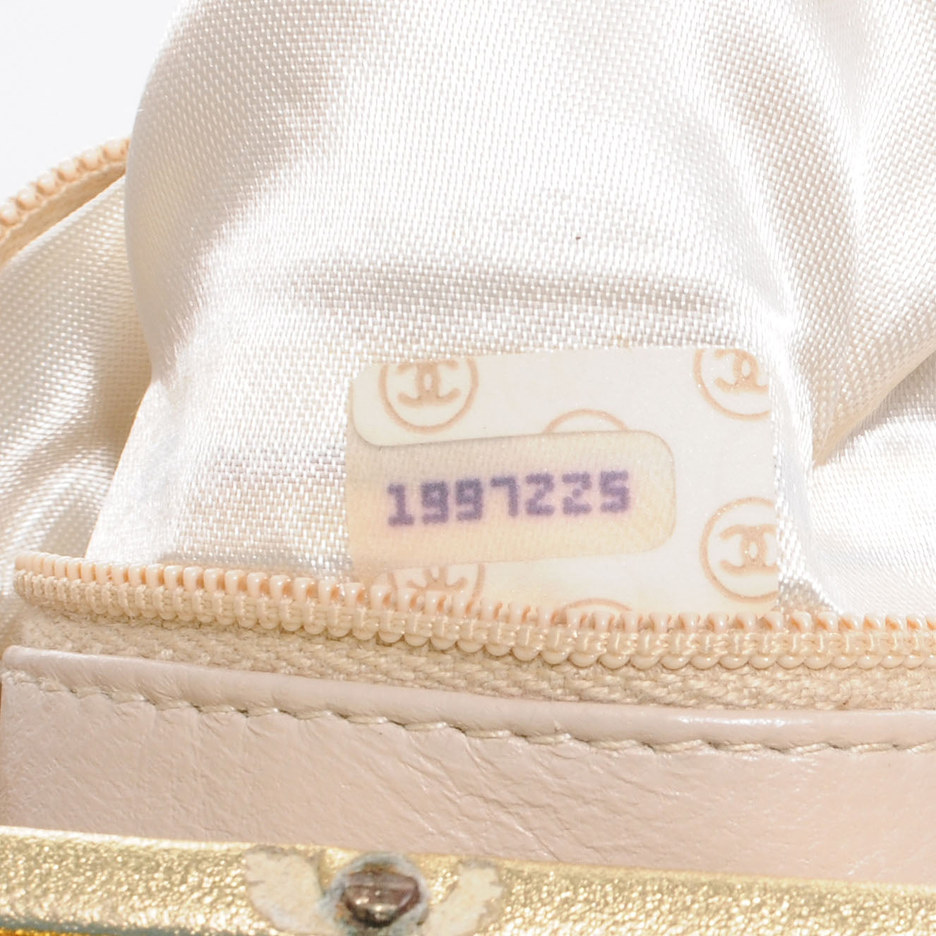 Lambskin Framed Mini Evening Bag Gold