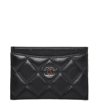 Chanel Lambskin Quilted Card Holder Black 1 of 8