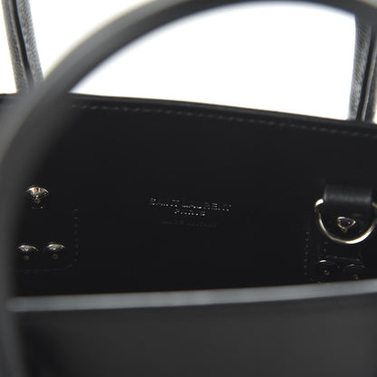 Saint Laurent Grained Calfskin Baby Sac De Jour Black 7 of 8