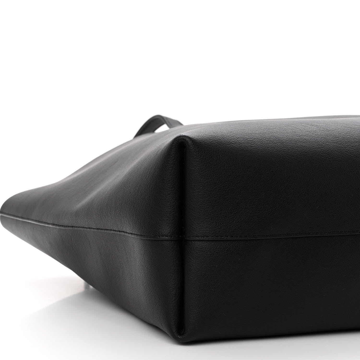 Saint Laurent Calfskin Large Shopping Tote Black 10 of 11