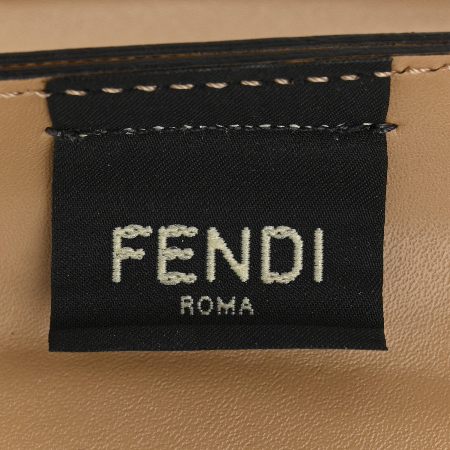 Fendi Recycled Plastic Vitello Liberty Matte Medium Fendi Basket White Ice Miele Scuro 6 of 10