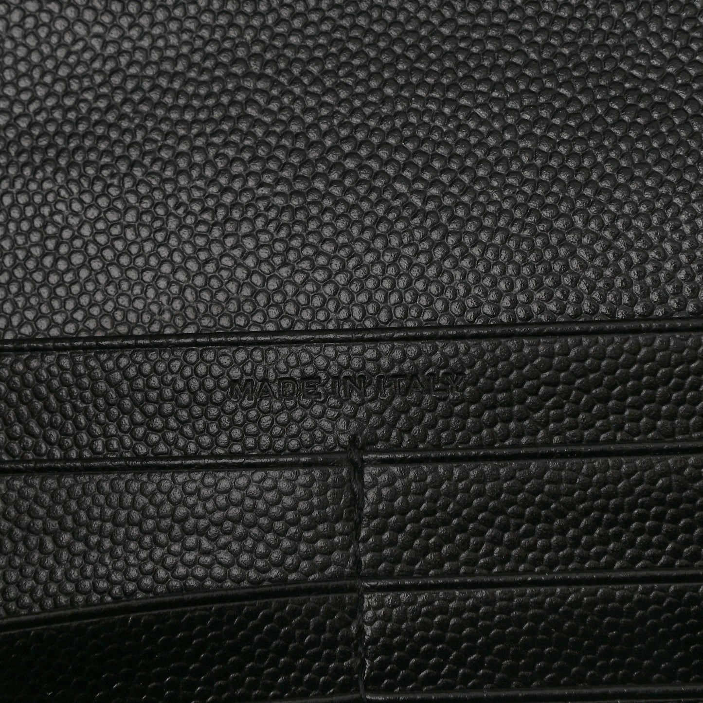 Grain De Poudre Matelasse Chevron Monogram Chain Wallet Black