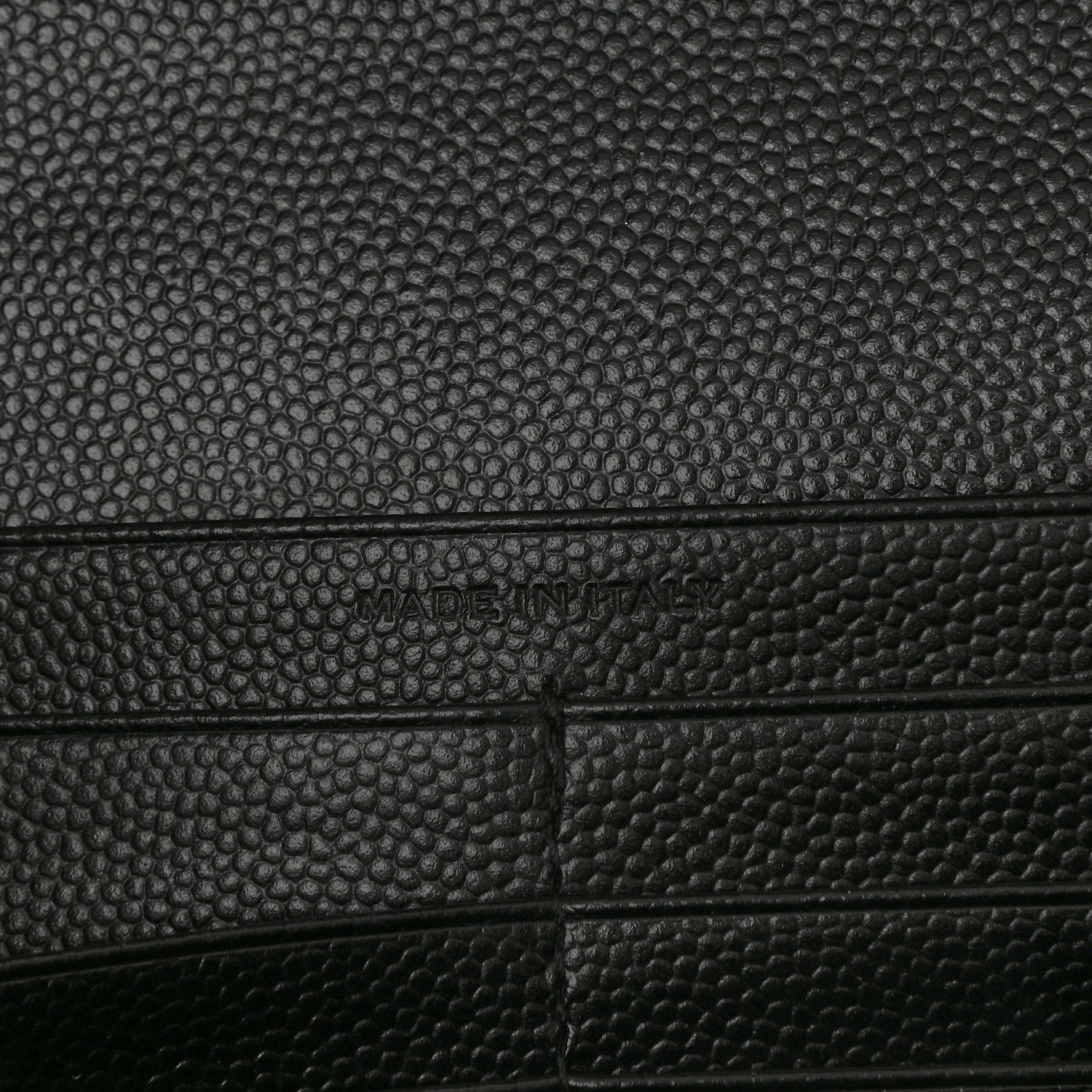 Saint Laurent Grain De Poudre Matelasse Chevron Monogram Chain Wallet Black 7 of 8