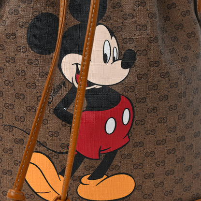 Gucci X DISNEY Mini Vintage GG Supreme Monogram Bucket Bag Beige Vintage Sun Oil 8 of 13