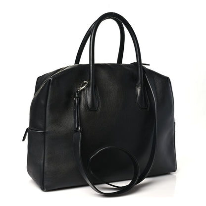 MCM Calfskin Boston Bag Black 3 of 9