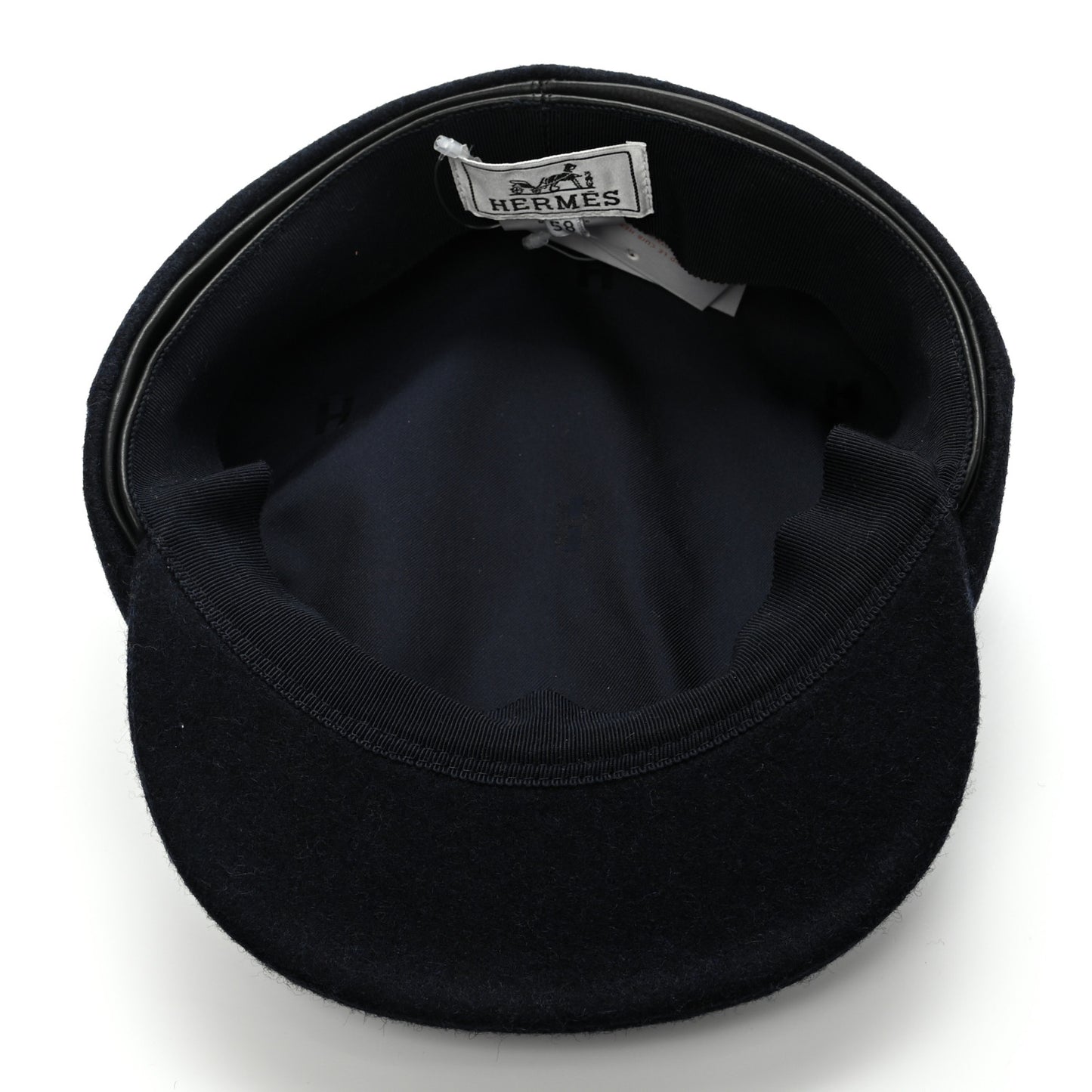 Broadcloth Newton Calfskin Dani Cap 58 Marine Black