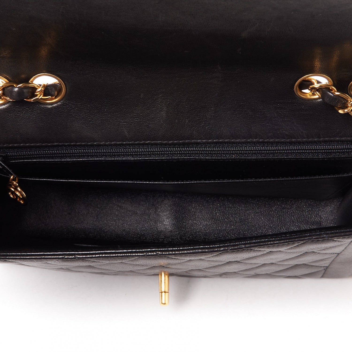 Chanel Lambskin Quilted Small Single Flap Black 4 of 9