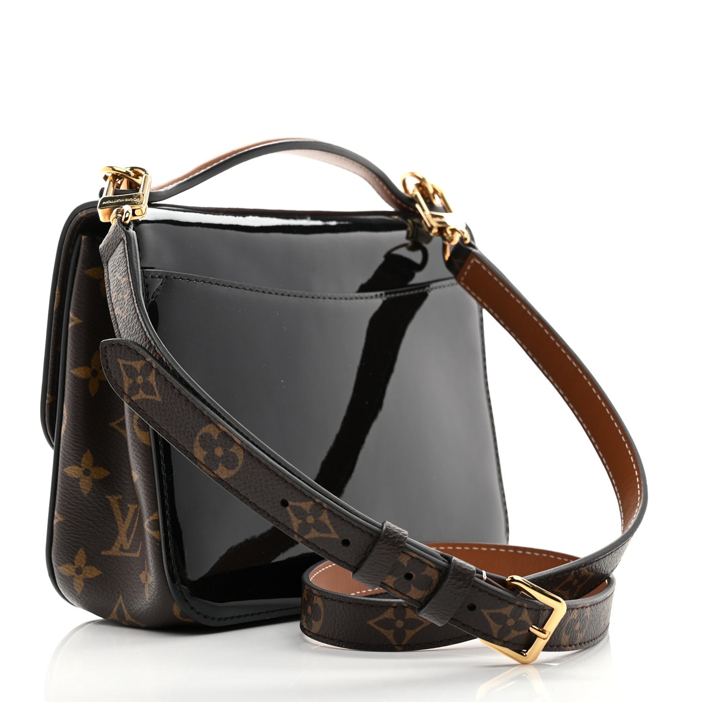 Patent Calfskin Monogram Cherrywood BB Black