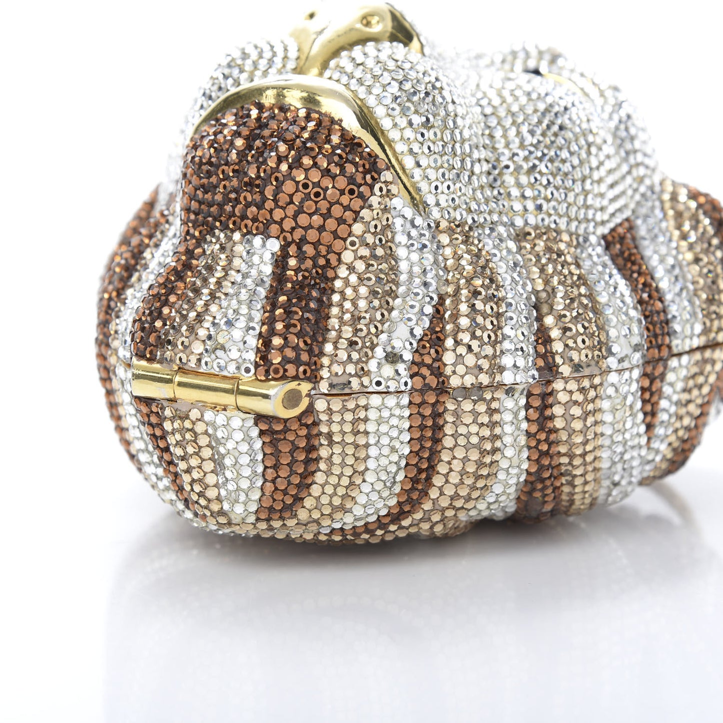 Swarovski Crystal Lion King Minaudiere Clutch Silver Multicolor