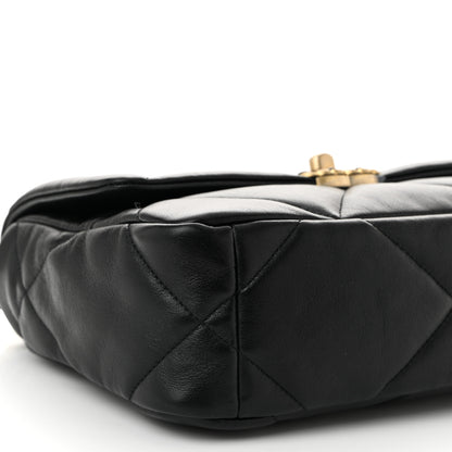 Chanel Lambskin Quilted Medium Chanel 19 Flap Black 9 of 10