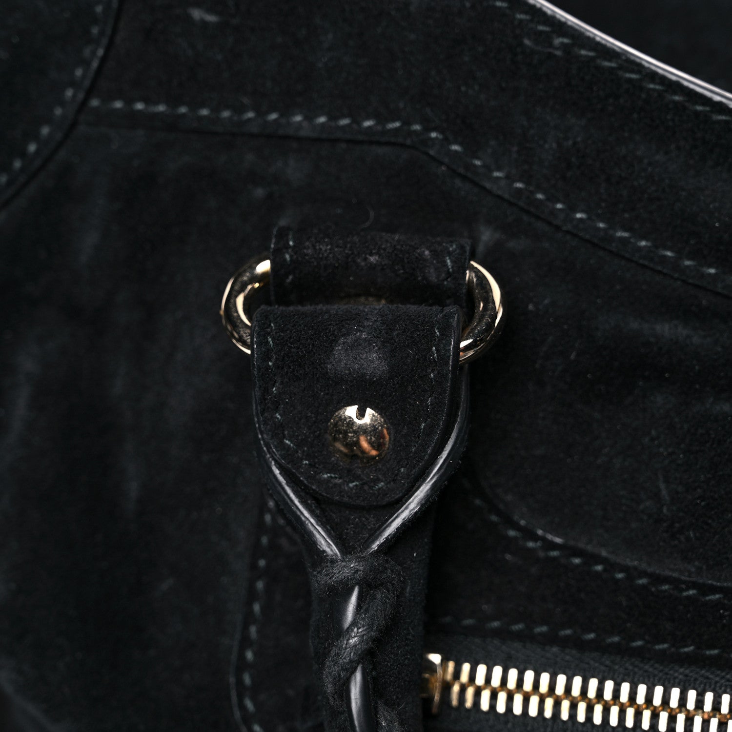 Balenciaga Baby Daim Suede Classic Gold Hardware City Black 17 of 18
