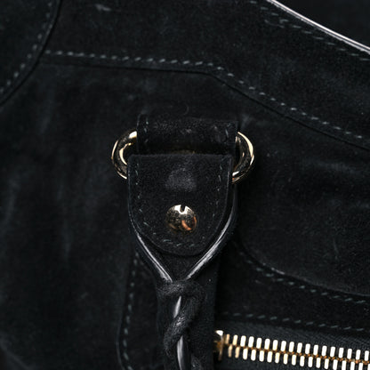 Balenciaga Baby Daim Suede Classic Gold Hardware City Black 17 of 18