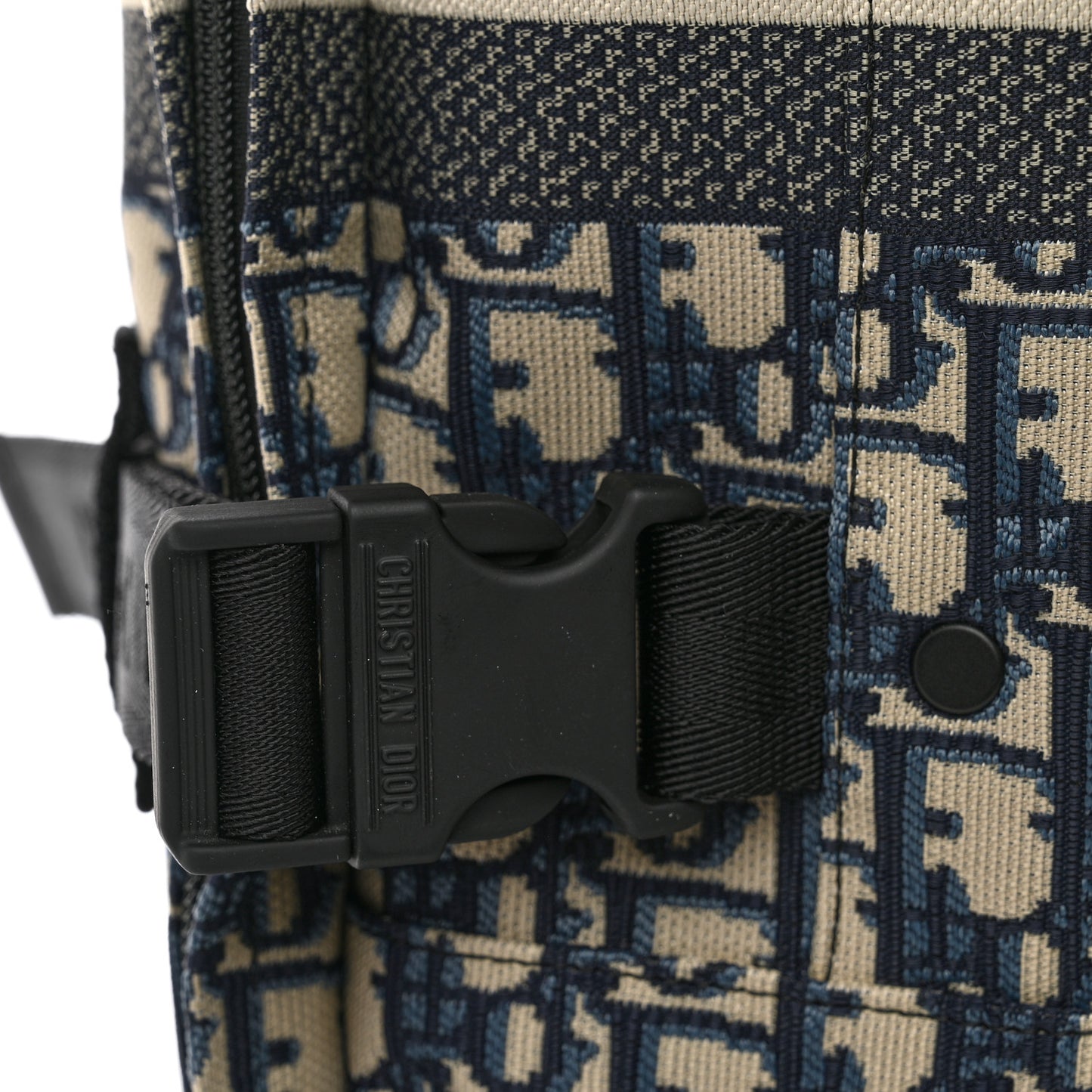 Oblique Small Diortravel Suitcase Blue
