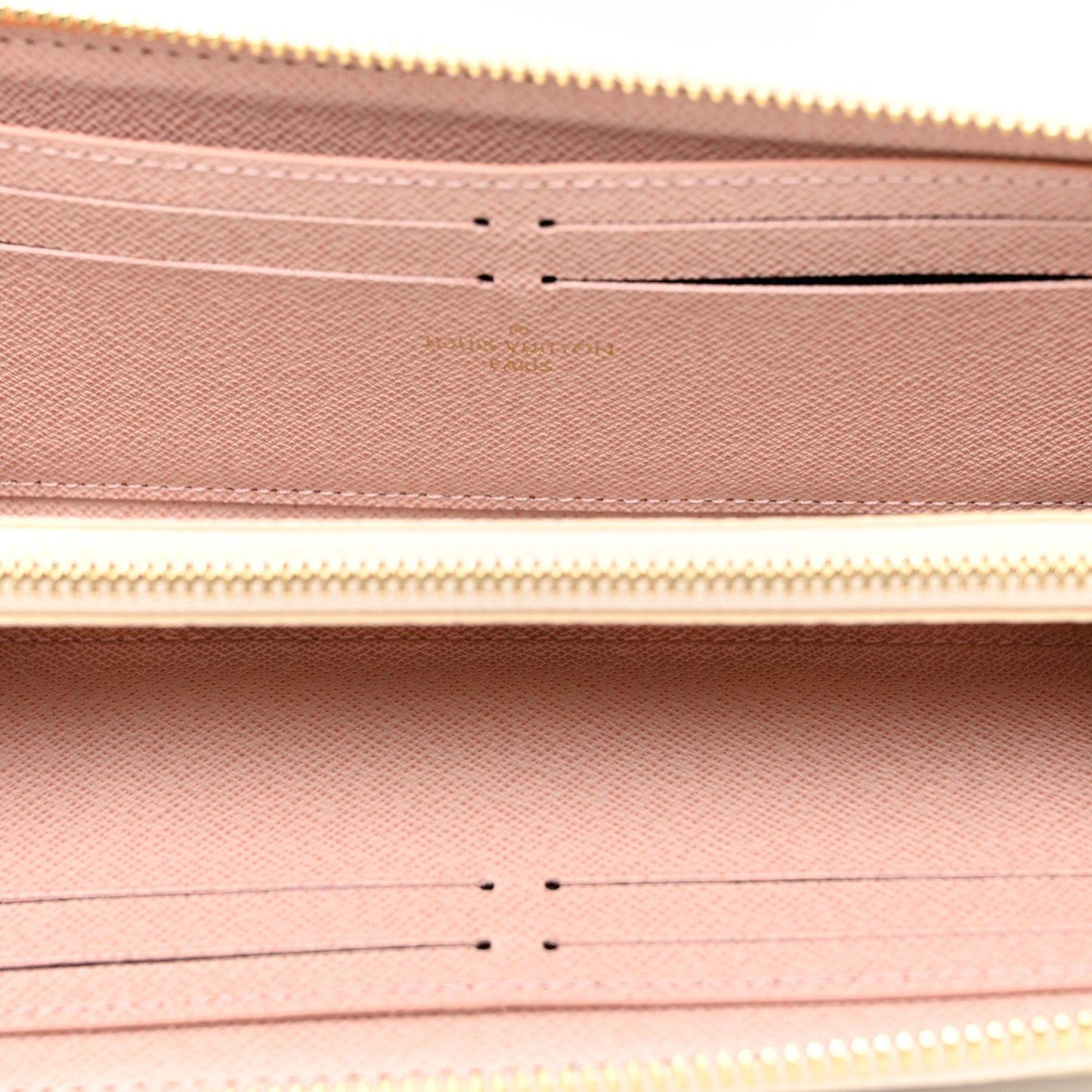 Damier Azur Clemence Wallet Rose Ballerine