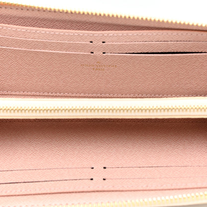 Louis Vuitton Damier Azur Clemence Wallet Rose Ballerine 5 of 7