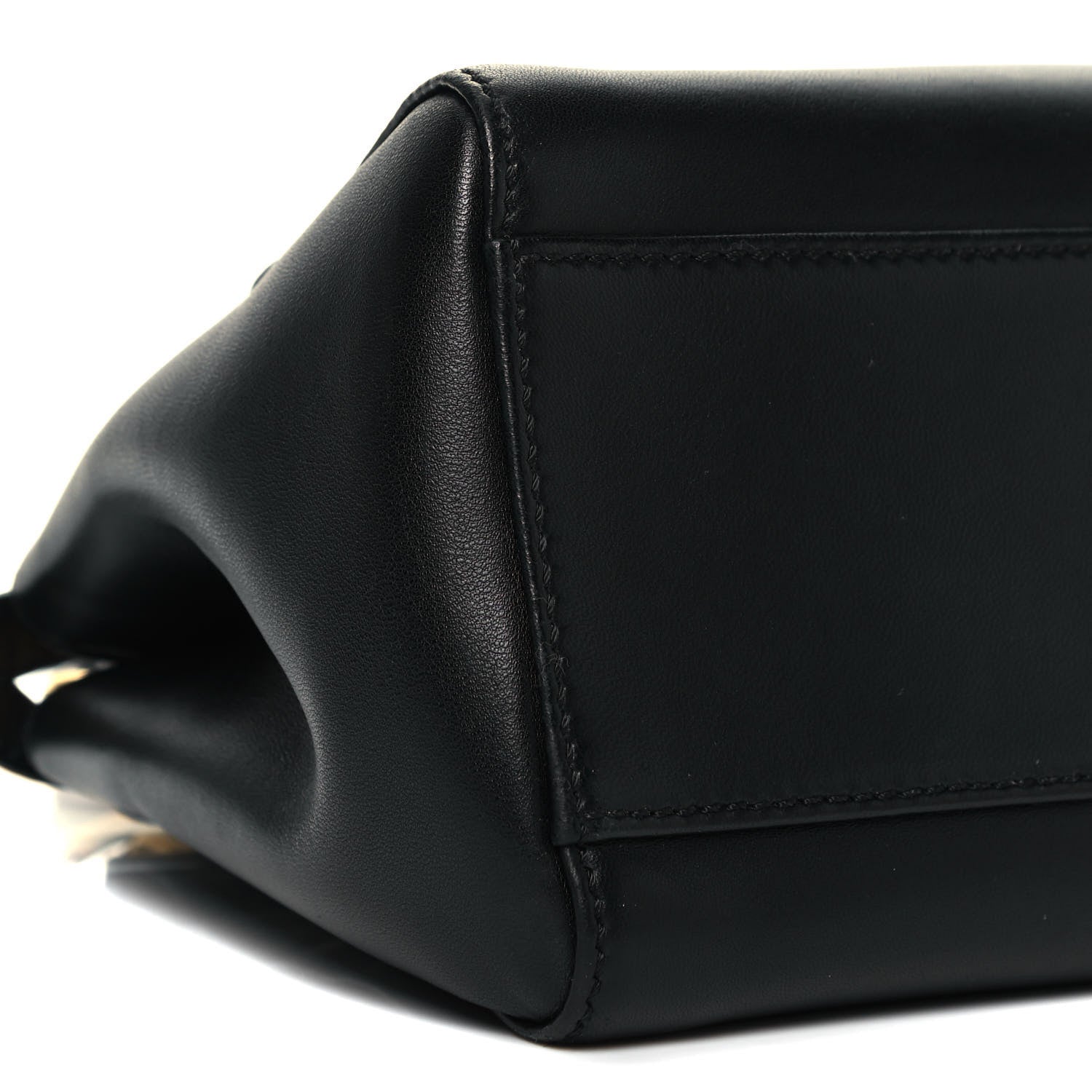 Fendi Nappa Mini Peekaboo Iconic Satchel Black 8 of 9