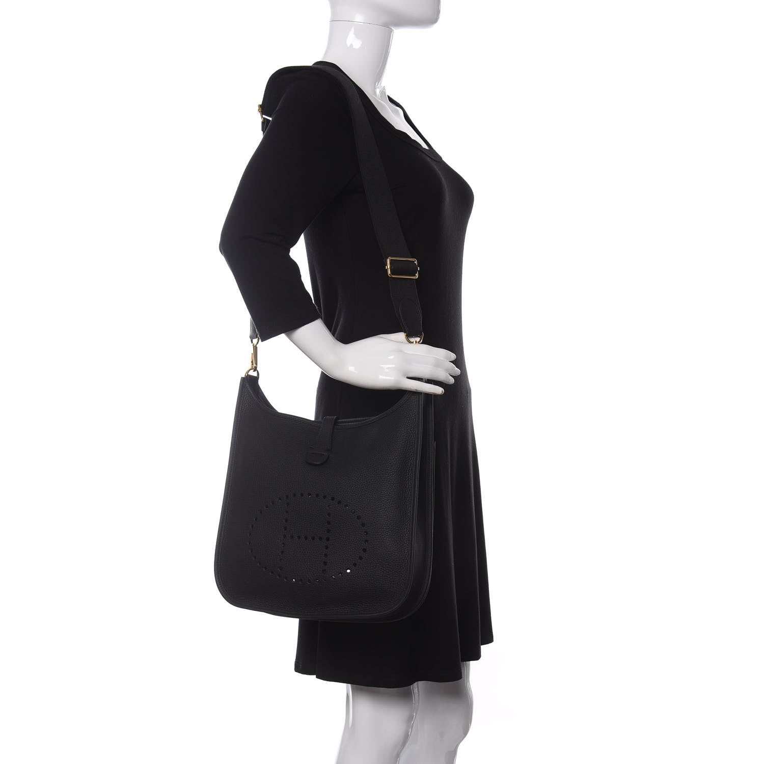 Hermes Taurillon Clemence Evelyne III PM Black 2 of 10