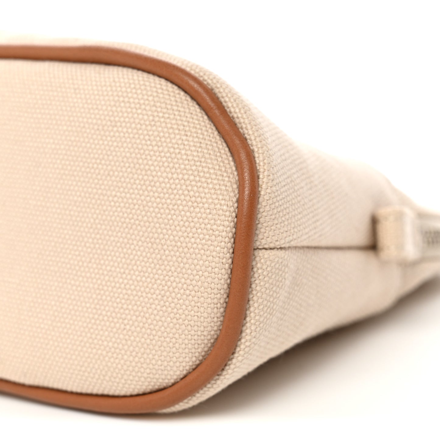 Cotton Canvas Mini Bolide Travel Cosmetic Pouch Naturel