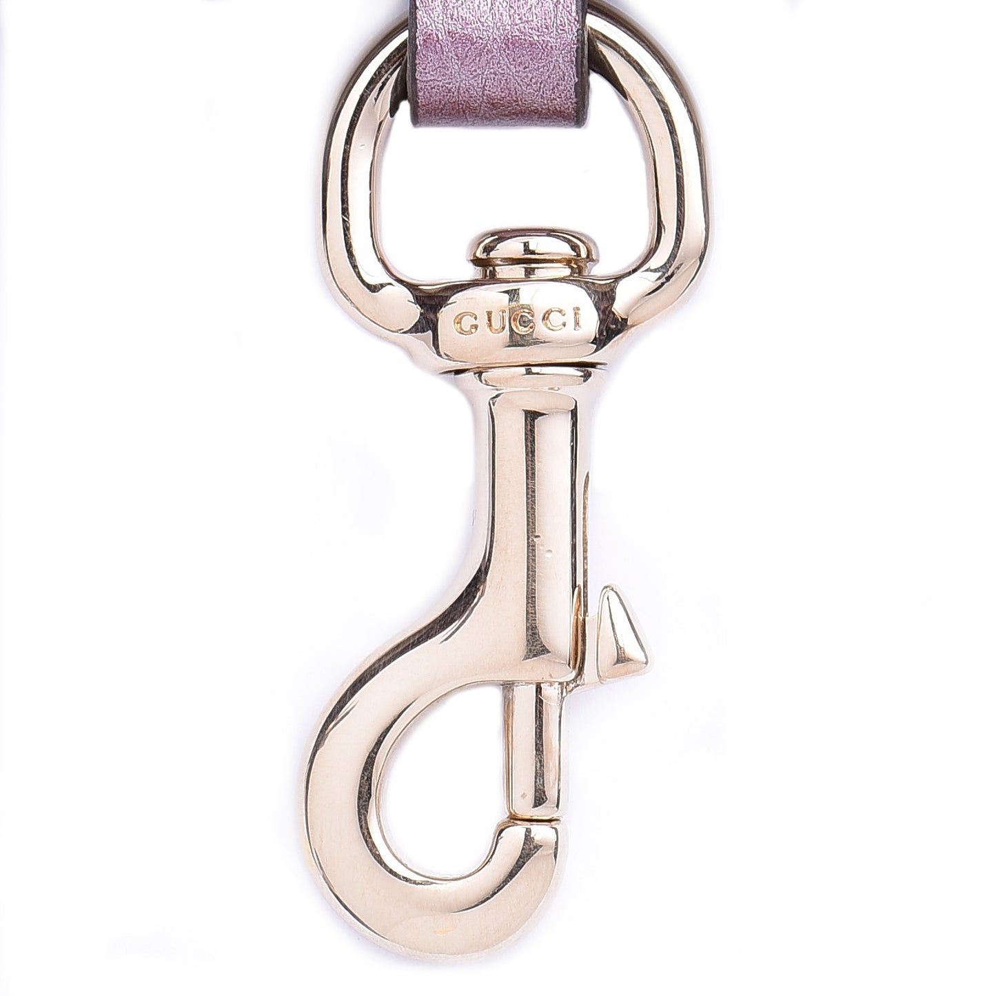 Metallic Pebbled Calfskin Small Soho Shoulder Bag Purple