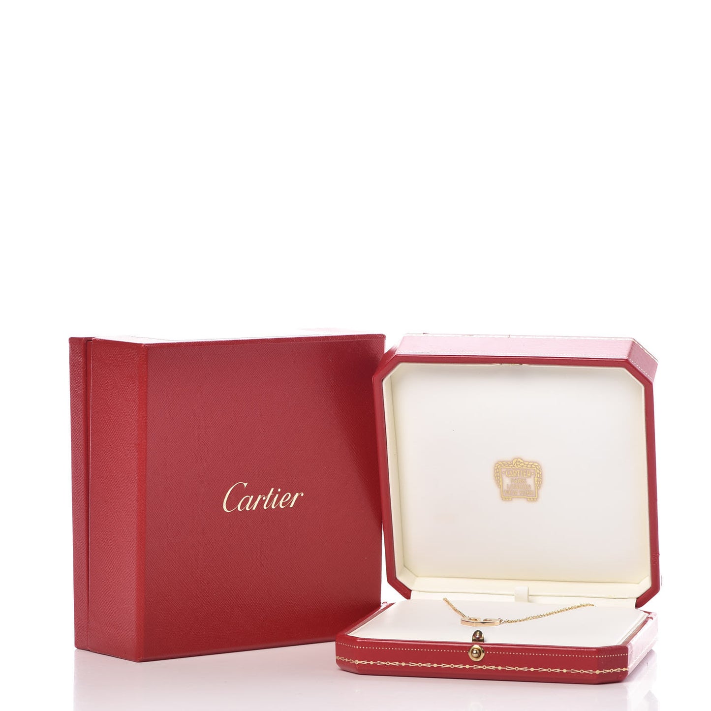 18K Yellow Gold Medium Hearts and Symbols Necklace
